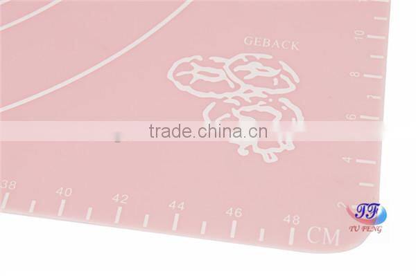 Tufeng anti- static Circular Pattern dish drying silicone table mat