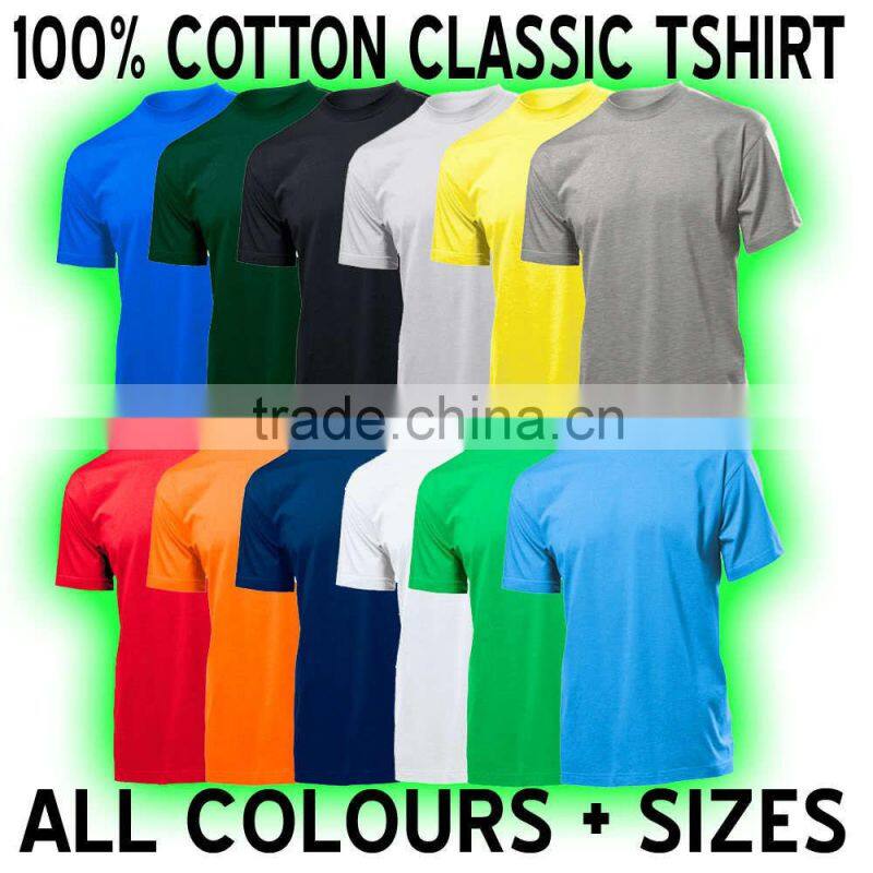 2014 women's style plain color t-shirt OEM factory price with you own design cheap plain white byc t-shirt wholesale used clothe