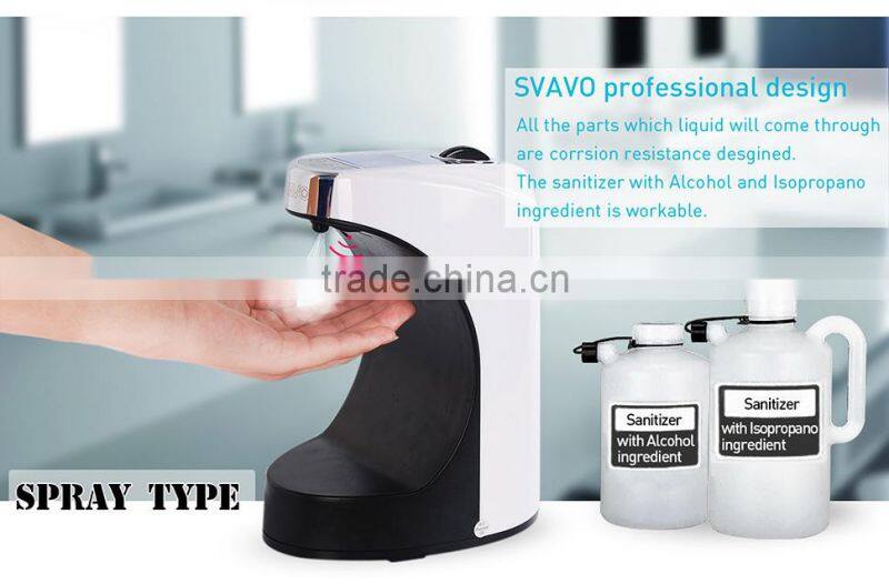 V-480 automatic wall public hand sanitizer dispenser,auto soap dispenser with LCD