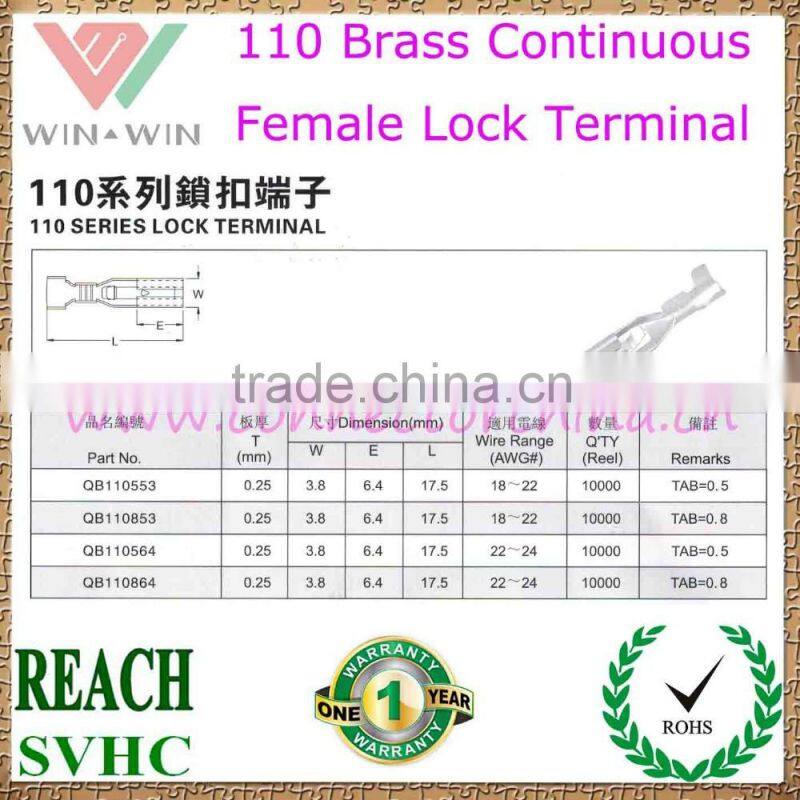 Made In China Brass Continuous 110 female lock Terminal