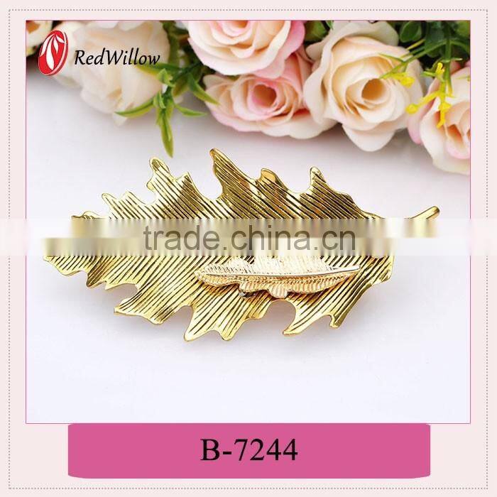 Beautiful Hot Sale last design fancy hair barrettes,hairdressing hair clip,hairpin barrette for girls