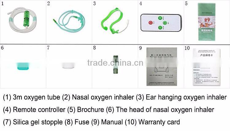 2L 3L 4L 6L 9L/Min 30%-95% Concentration Electric Portable Continuous Flow Oxygen Generator For Sale Direct Factory