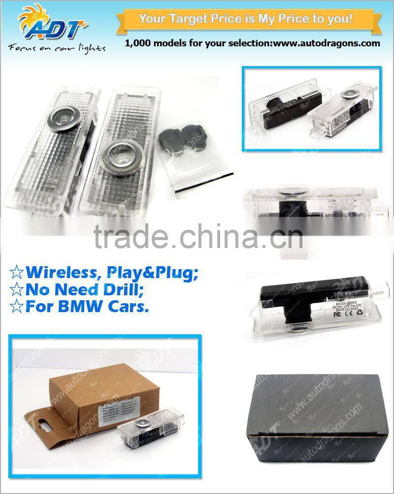2015 hot products Factory directly LED logo door shadow projector light all all famous cars