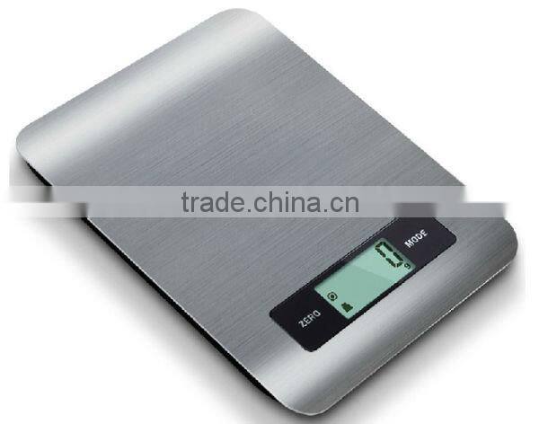 5kg Stainless steel digital kitchen food scale with LCD display for kitchen use,food,fruit,vegetable