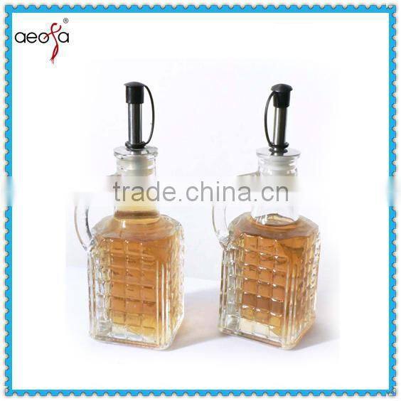 100ml clear glass oil and vinegar dispenser bottle