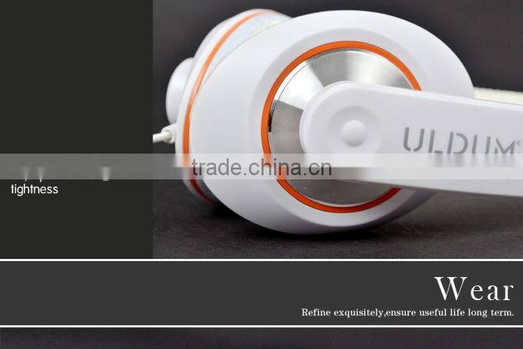 ULDUM 2013 New arrival hot selling Headphone with Mic Cool Stereo Headphone