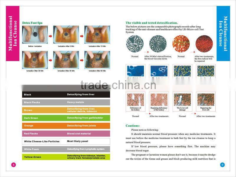 New type popular ionic cleanse detox foot spa