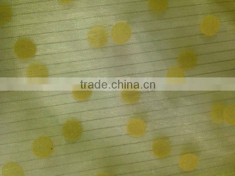 flocking organza fabric