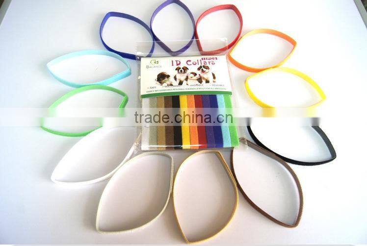 New Nylon 12 Colors Pet ID Necklace Collar For Dog and Cat OS003262