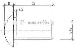 Hot dip Galvanized and Powder Coated 6.8 Grade Bolt