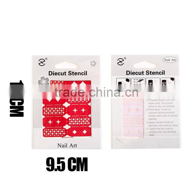 drawing makeup reusable nail vinyl stencil