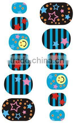 nail arts design beauty personal care non-toxic safty children nail stickers