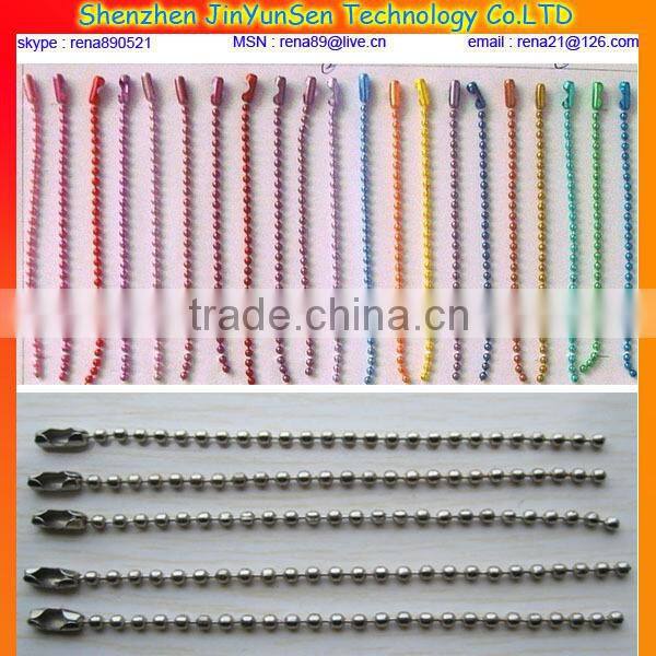 316L stainless steel ball chain necklace