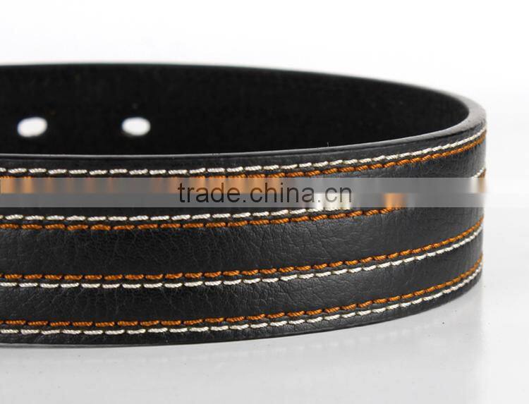 Belt Factory Price Sewing Man Belt PU Leather With Pin Buckle