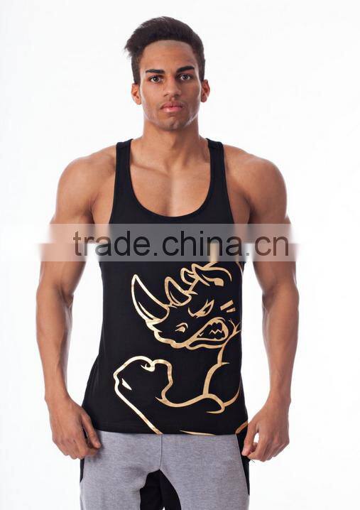 Custom high quality mens gym singlet weight lifting stringer singlets