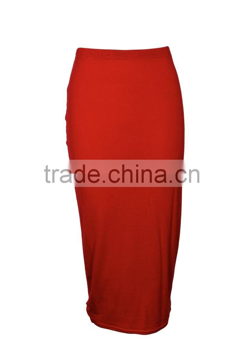 Wholesale Red Jersey Tube Sexy Skirt