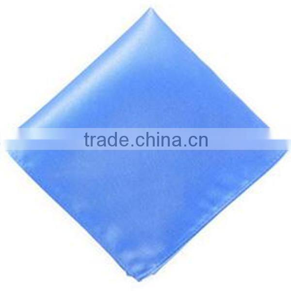 Factory Price Wedding Silk Solid Color Soft Pocket Square For Bridegroom