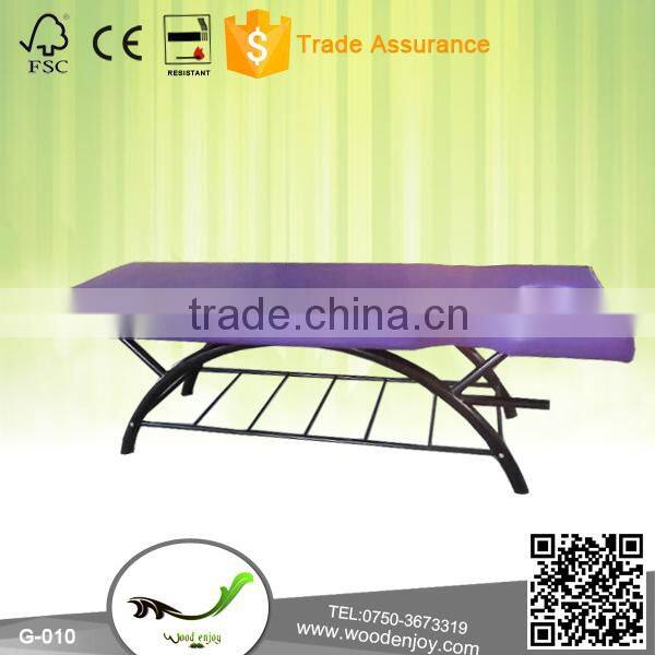 G-004 hot sale iron metal massage bed for beauty salon furniture