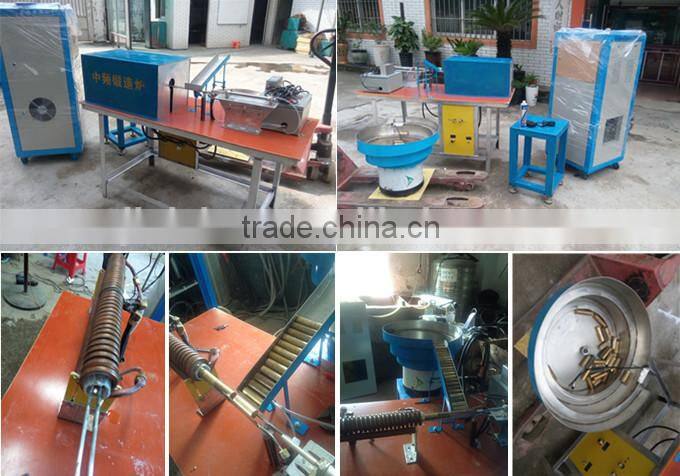 medium frequency copper steel iron rod induction forging furnace