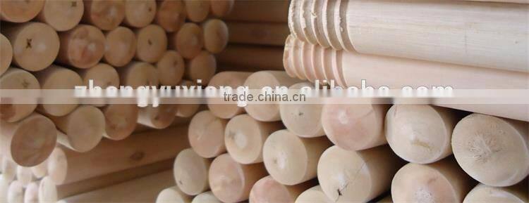 Natural eucalyptus wood round broom stick