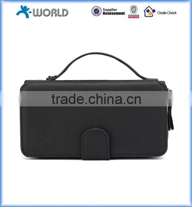 Multifunction handbag wallet purse detachable magnet case for iphone 6