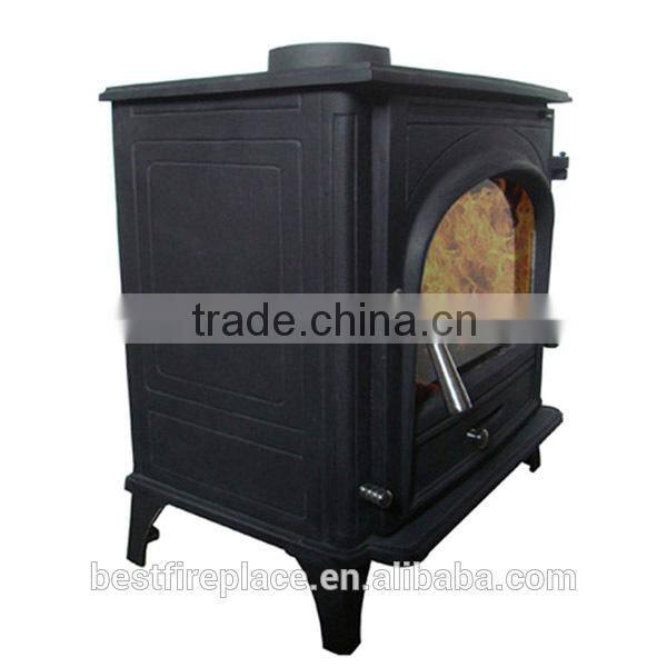 Morden Cast Iron Wood Burning Stove with back bolier system