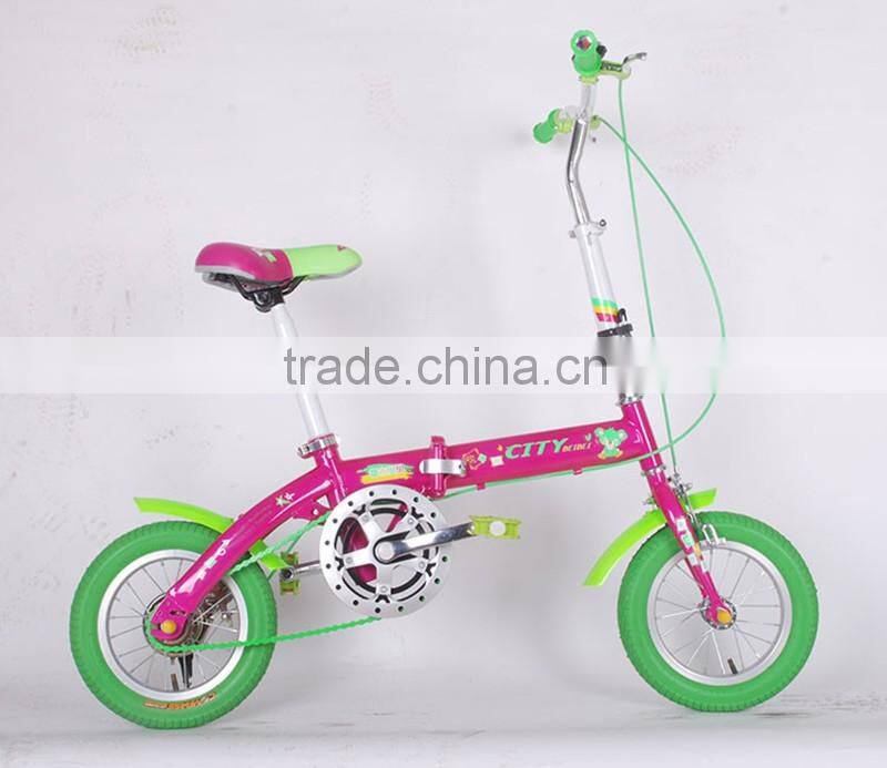 12-inch children folding bike high-carbon steel children bicycle