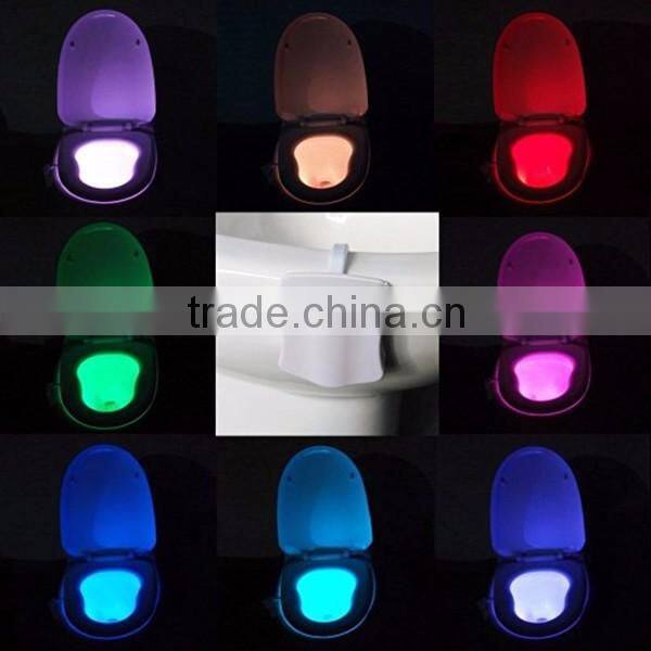 Body Motion Sensing Battery Operated 1LED Toilet Night Light