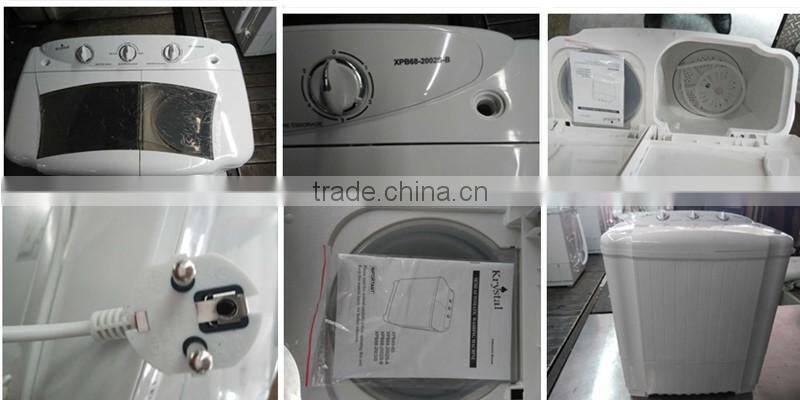 Portable plastic 2 tubs top loading washing machine