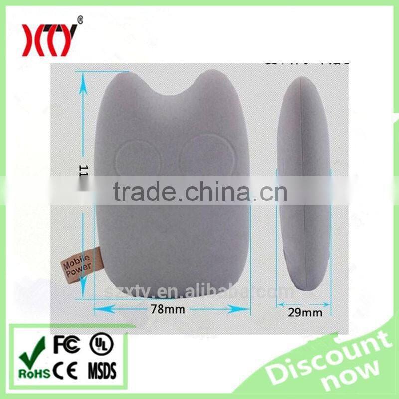 Fashionable Bear shape mini mobile power bank charger 7800mAh lithium polymer battery