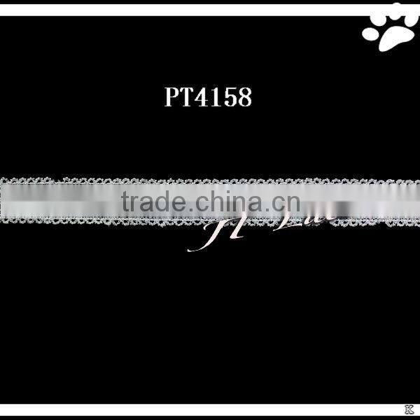 2.3cm embroidery polyester lace trim for garment(PT4152)