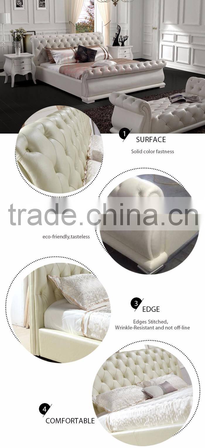 Modern Furniture Design hotel leather double bed design furniture