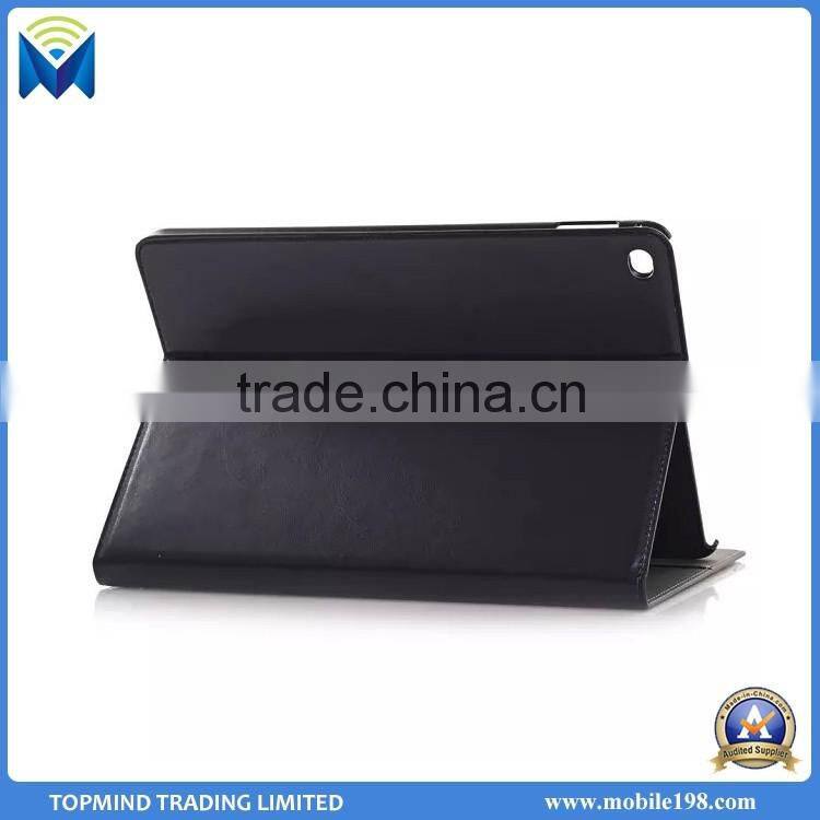 High Quality Leather Flip Cover Case for iPad Air 2 with Card Slot