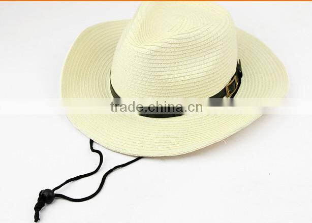 Custom printed funny cowboy hat pattern with leather band