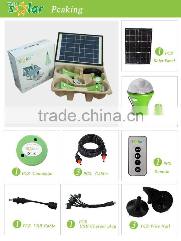 Portable reading lampe solaire vision protection with 3 bulbs