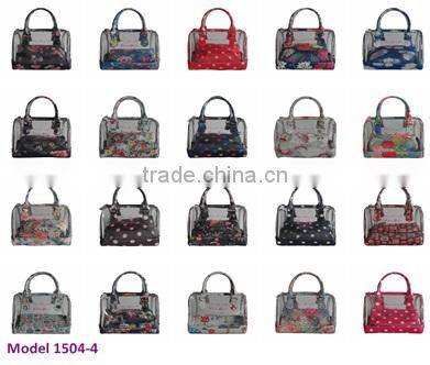 Fancy 2 in 1 Clear Transparent PVC Waterproof Tote Bag with clutch