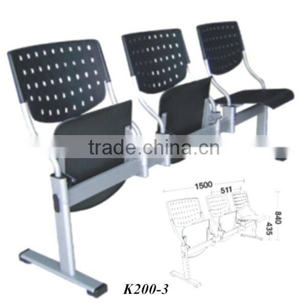 Powerful plastic folding chair China furniture Public waiting room chairs for sale K200-3+06B