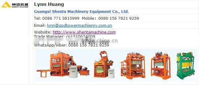 SHENTA QTJ4-50 manual concrete block making machine