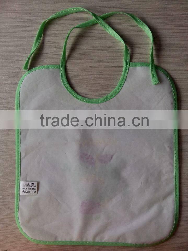 100% cotton terry jacquard bib for baby