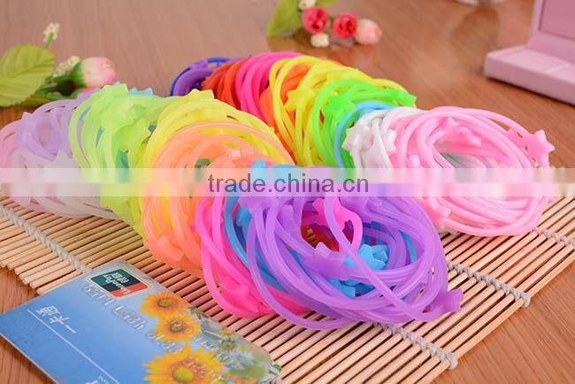 Hot Sale Eco-Friendly Funny Elastic Silicone Bracelet Wristband Cheap price