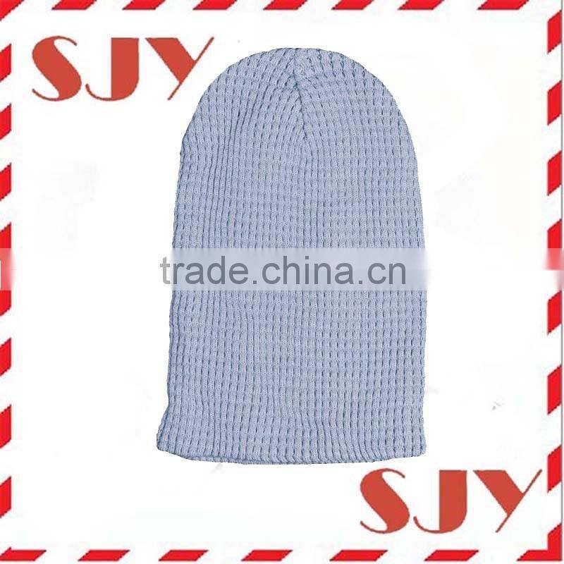 100%Cotton Blank Wholesale Knit Long Slouchy Beanie Hat