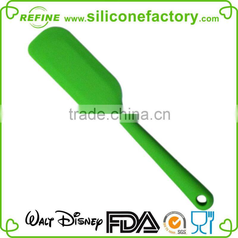 2015 New design best silicone spatula one piece silicone mixing spatula