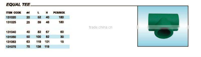 cold and hot water supply pprc pipes and fittings