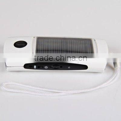 solar rechargeable led flashlight with radio