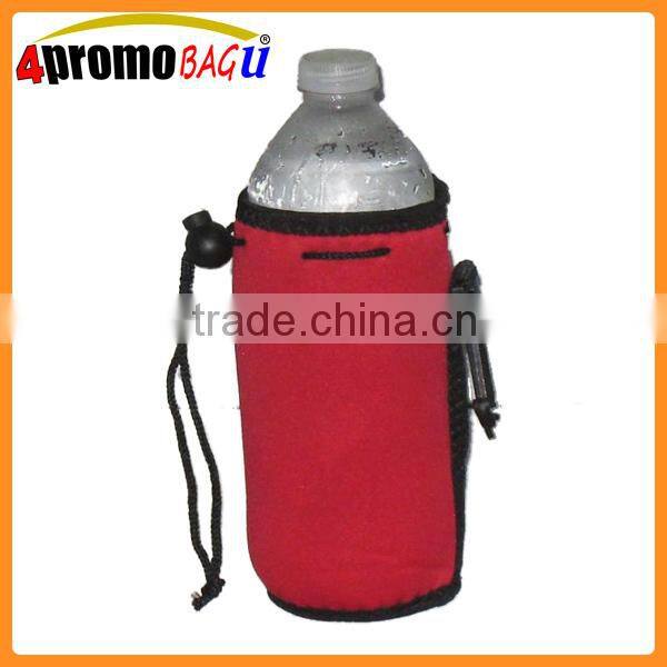 Neoprene bottle holder lanyard