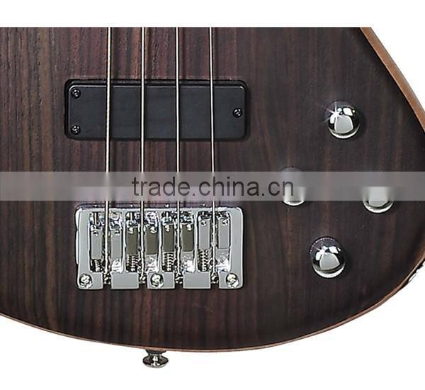 basswood body 4 string electric bass guitar
