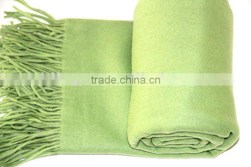 100% cashmere solid scarf