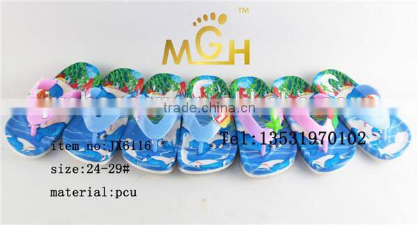 2015 new design pcu beach slipper