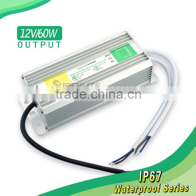 LED Driver IP67 Waterproof 10W-200W waterproof AC DC Converter