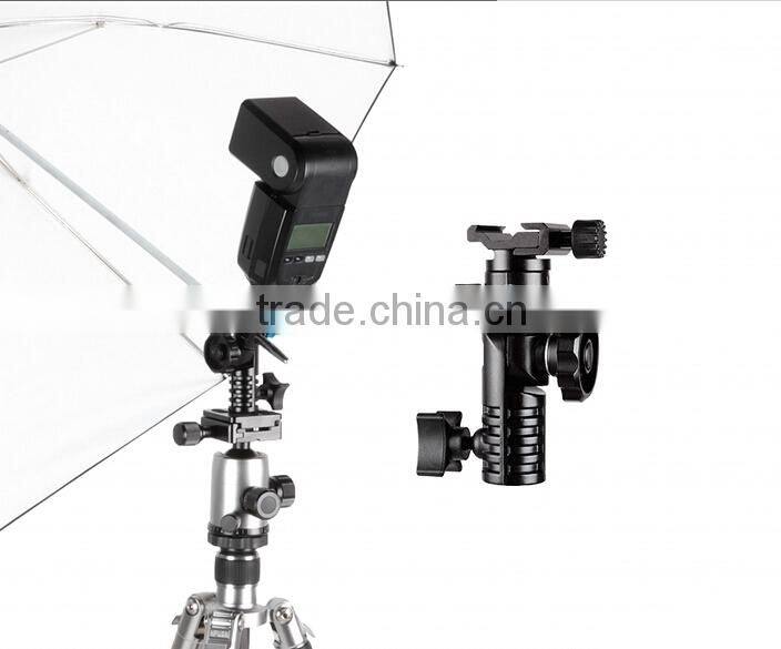 New released full-function adjustable camera flash shoe umbrella holder light stand socket bracket